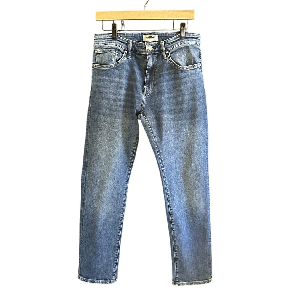 GDW General Denim Works Straight Leg Jeans Men’s 32x30 Medium Wash Stretch Denim